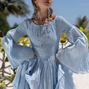 Milla Wedding Dress: Boho Maxi Dress with Ruffled Tiered Skirt - Image 6