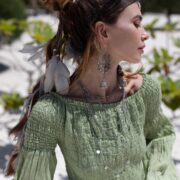 Milla Wedding Dress: Boho Maxi Dress with Ruffled Tiered Skirt - Image 6