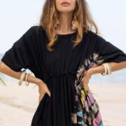 Tie Dye Maxi Dress: Handmade Boho Chic 100 Percent Cotton Plus Size - Kalina - Image 4