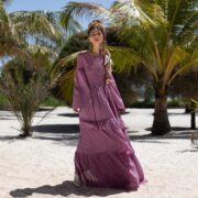 Milla Wedding Dress: Boho Maxi Dress with Ruffled Tiered Skirt