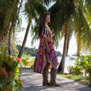 Wildflower Crochet Kaftan: Handmade Boho Cotton Cover-Up - Image 2