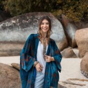 Jade Velvet Kimono: Plus Size Boho Cotton Duster - Harper Jade - Image 4