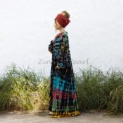 Plus Size Tie-Dye Caftan Dress – Boho Festival Fashion | Nadia - Image 2