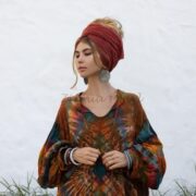 Plus Size Tie-dye Maxi Dress: Boho Festival Caftan - Nadia - Image 4