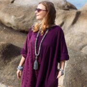 Handmade Tie-Dye Tunic Dress: Cotton Boho Chic, Plus Size - Sylvie - Image 4