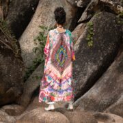 Tie-Dye Kimono Duster: Plus Size Boho Cotton Jersey Aurora - Image 3