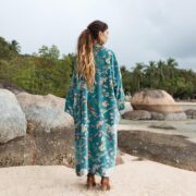 Mai Velvet Kimono Coat: Renaissance Luxe-Handcrafted Velvet Splendor-Embrace Size Inclusivity-Boho Elegance-Perfectly suited for Holidays - Image 3