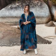 Jade Velvet Kimono: Plus Size Boho Cotton Duster - Harper Jade