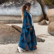 Jade Velvet Kimono: Plus Size Boho Cotton Duster - Harper Jade - Image 2