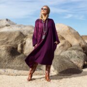 Handmade Tie-Dye Tunic Dress: Cotton Boho Chic, Plus Size - Sylvie