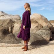 Handmade Tie-Dye Tunic Dress: Cotton Boho Chic, Plus Size - Sylvie - Image 2