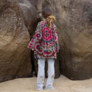 Handmade Cotton Velvet Kimono: Boho Chic Jacket, Plus Size - Mei - Image 3