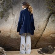 Handmade Cotton Velvet Kimono: Boho Chic Jacket, Plus Size - Mei - Image 3