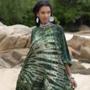 Plus Size Tie-Dye Kaftan Dress: Boho Cotton Beach Cover-Up - Sylvie - Image 4