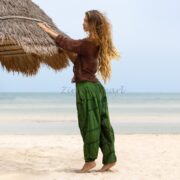 Boho Patchwork Harem Pants: Comfy Cotton Festival Clothing - Spiritu - Image 2