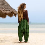 Boho Patchwork Harem Pants: Comfy Cotton Festival Clothing - Spiritu - Image 3