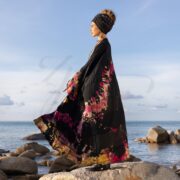 Tie Dye Kimono Duster: Boho Patchwork Cotton Robe - Veda - Image 2