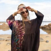 Plus Size Hand-Dyed Cotton Jumpsuit: Boho Festival Romper - Sadie - Image 4