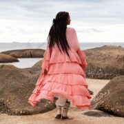 Plus Size Ruffled Raw Cotton Kimono: Boho Festival Duster - Bali - Image 3