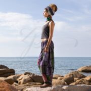 Handmade Cotton Patchwork Harem Pants: Spiritu Boho Festival Clothing - Image 2