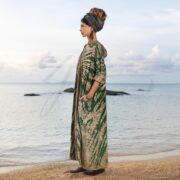 Plus Size Tie-Dye Cotton Duster: Boho Festival Hoodie Kimono - Dream - Image 2