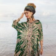 Plus Size Tie-Dye Cotton Duster: Boho Festival Hoodie Kimono - Dream - Image 4