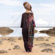 Plus Size Hand-Dyed Cotton Jumpsuit: Boho Festival Romper - Sadie - Image 3