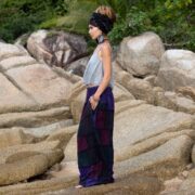 Boho Patchwork Cotton Pants: Handmade Festival Trousers - Chesa - Image 2