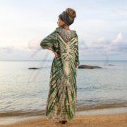 Plus Size Tie-Dye Cotton Duster: Boho Festival Hoodie Kimono - Dream - Image 3