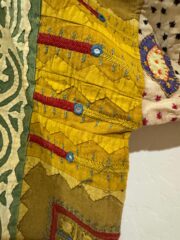 Hand-Embroidered Kimono Jacket: Reversible Boho Patchwork Sequin Cotton Wrap - Cordelia - Image 3