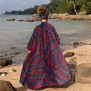 Luxury Velvet Kimono Robe – Ruby Mandela Harper Jade, Plus Size Boho Jacket - Image 3