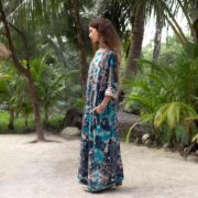 Plus Size Tie Dye Maxi Dress: Boho Cotton Caftan - Euphoria - Image 2