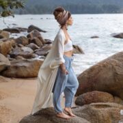 Boho Harem Pants: Handmade Raw Cotton Unisex Festival Trousers - Spiritu - Image 2