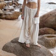 Ivory Shore Whispering Willow Kimono - Plus Size Boho Duster by ZinniaPearl: Handcrafted Luxe Robe, Unique Statement Piece, Perfect Gift - Image 6