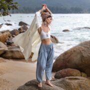 Boho Harem Pants: Handmade Raw Cotton Unisex Festival Trousers - Spiritu - Image 3