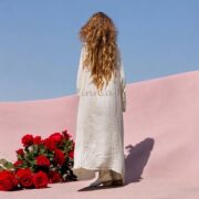 Plus Size Raw Cotton Kimono Duster: Boho Beach Coverup - Aimi - Image 8