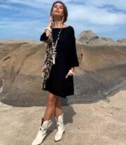 Galaxy Tie Dye Tunic Dress: Handmade Cotton Boho Mini - Image 2