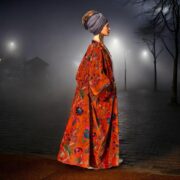 Velvet Boho Robe: Reversible Cotton-Lined Terracotta Rose Jacket - Harper Jade - Image 6