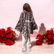 Plus Size Velvet Kimono Jacket: Handmade Boho Floral Duster - Mei - Image 7