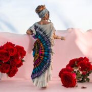 Handmade Tie Dye Maxi Kaftan Dress: Boho Cotton Beach Cover-Up - Emma - Image 7