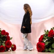 Raven Black Velvet Kimono Jacket: Plus Size Boho Duster Coat - Mei - Image 6