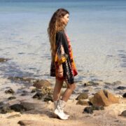 Hand-Dyed Tie-Dye Tunic: Oversized Boho Festival Kaftan - Bellina - Image 2