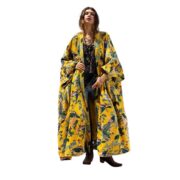 Plus Size Velvet Kimono Duster: Canary Garden Boho Jacket - Harper Jade - Image 9