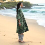 Plus Size Tie-Dye Kaftan Dress: Boho Cotton Beach Cover-Up - Sylvie - Image 6