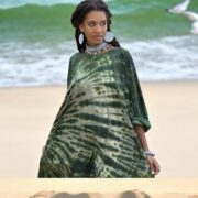 Plus Size Tie-Dye Kaftan Dress: Boho Cotton Beach Cover-Up - Sylvie - Image 8