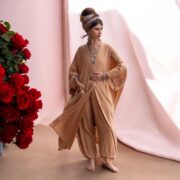 Boho Cotton Kimono Robe & Harem Pants Set - Copper Dusk Willow - Image 9