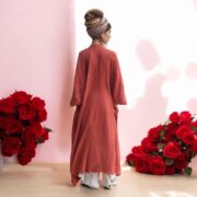 Handmade Cotton Kimono Robe: Plus Size Boho Duster, Canyon Clay - Willow - Image 7