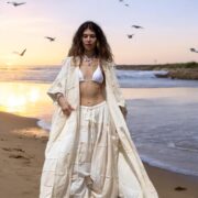 Boho Plus Size Patchwork Kimono: Handmade Cotton Duster Coat - Veda - Image 8