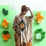 Plus Size Tie Dye Tunic Dress: Boho Beach Cover Up - Cleo - Image 10