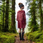 Garnet Galaxy Sunburst Tie Dye Tunic | Plus Size Boho Mini Dress - Image 7